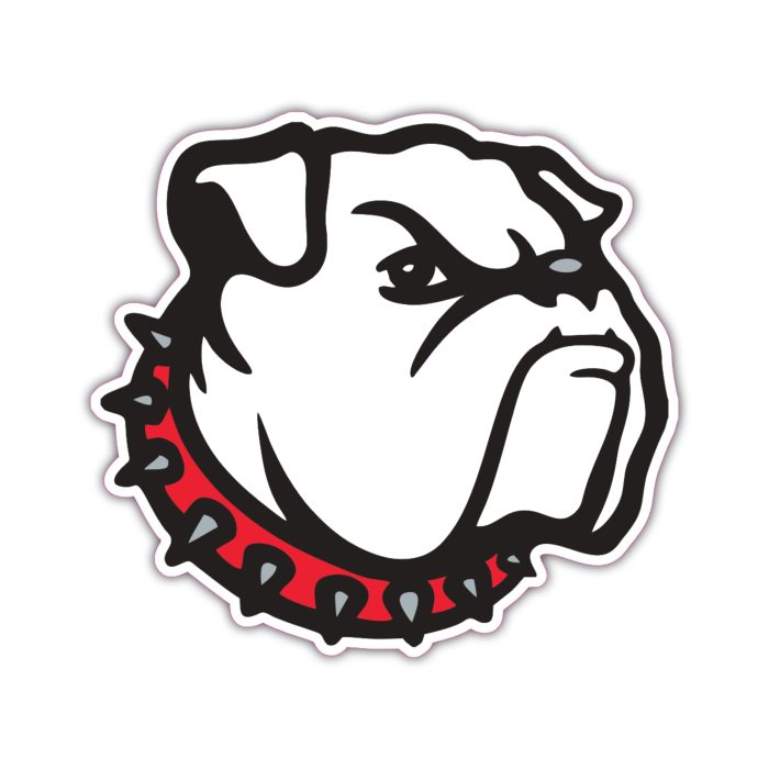 Georgia Bulldogs - Bulldog Head  - Iron On - Custom Size