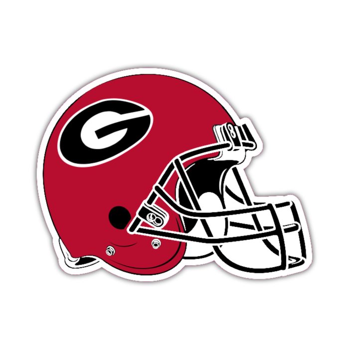 Georgia Bulldogs - Helmet  - Iron On - Custom Size