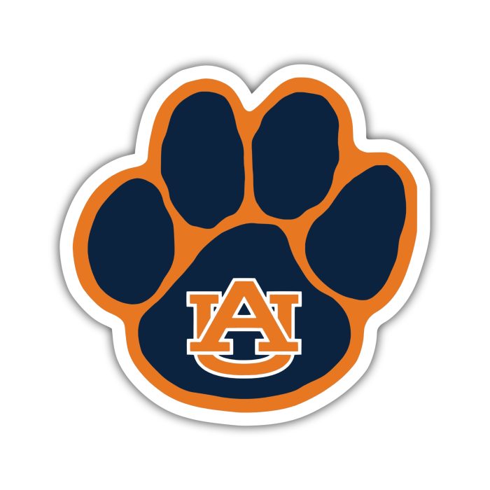 Auburn Tigers - Paw - Temporary Tattoo