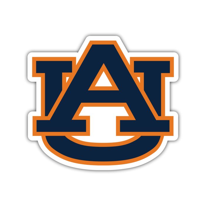 Auburn Tigers - Blue AU - Temporary Tattoo