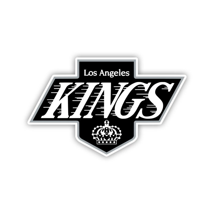 Los Angeles Kings - Black Background With Kings - Iron On - Custom Size