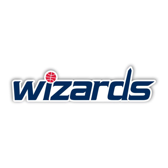 Washington Wizards - Blue Name - Iron On - Custom Size