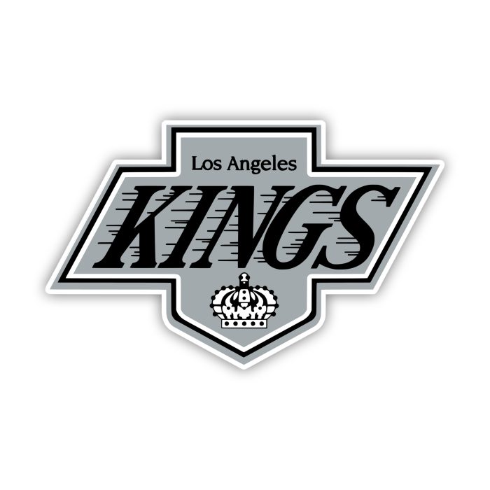 Los Angeles Kings - Gray Background With Kings - Iron On - Custom Size