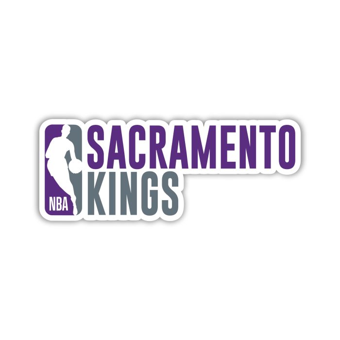 Sacramento Kings - NBA Logo With Name - Temporary Tattoo