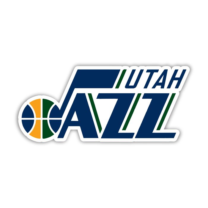 Utah Jazz - Name With Logo - Temporary Tattoo