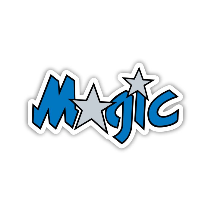 Orlando Magic - Name With Stars - Temporary Tattoo