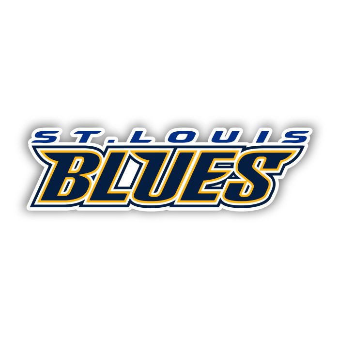 St Louis Blues - Name  - Iron On - Custom Size