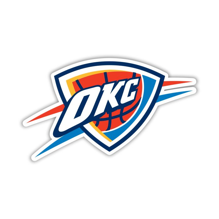 Oklahoma City Thunder - OKC - Iron On - Custom Size