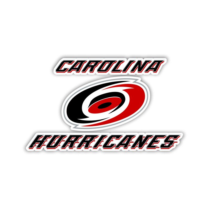 Carolina Hurricanes - Hurricane With Name - Iron On - Custom Size