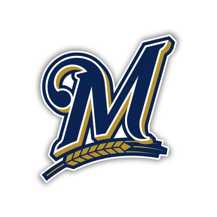 Milwaukee Brewers - M - Iron On - Custom Size