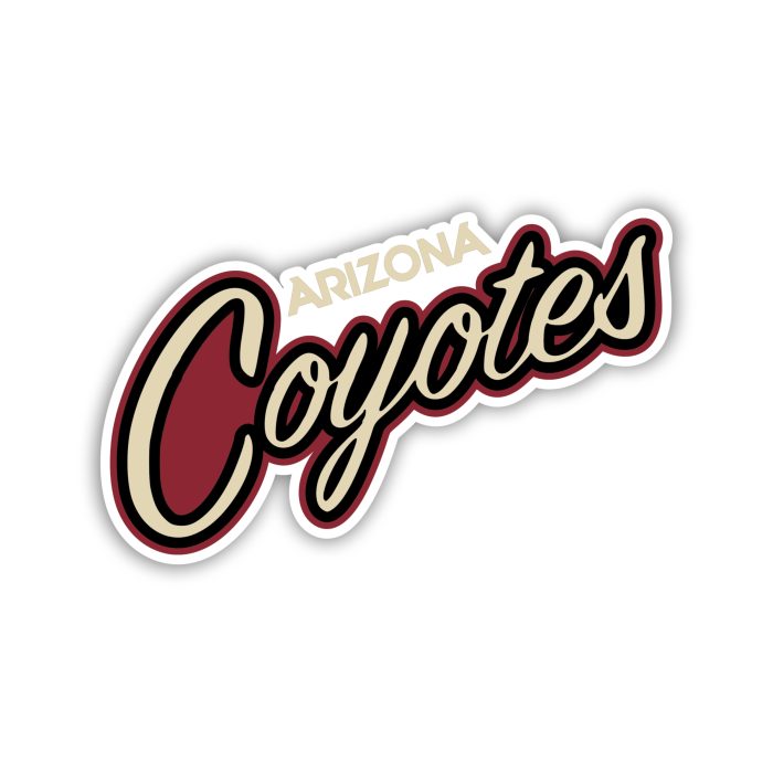 Arizona Coyotes - Name - Iron On - Custom Size