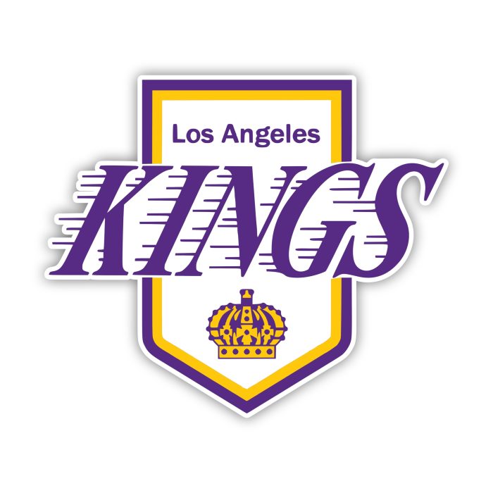 Los Angeles Kings - Kings With Crown - Iron On - Custom Size