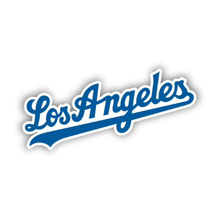 Los Angeles Dodgers - Los Angeles - Iron On - Custom Size