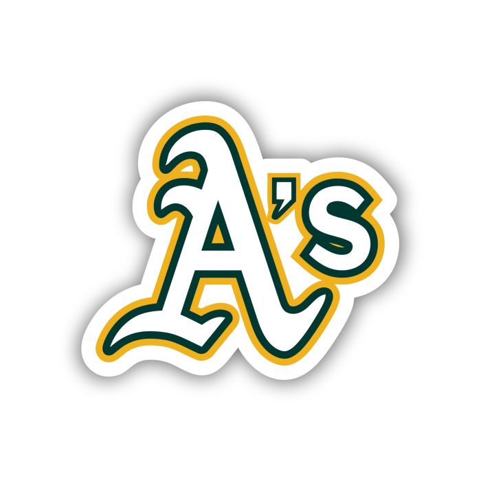 Oakland Athletics - A's - Iron On - Custom Size