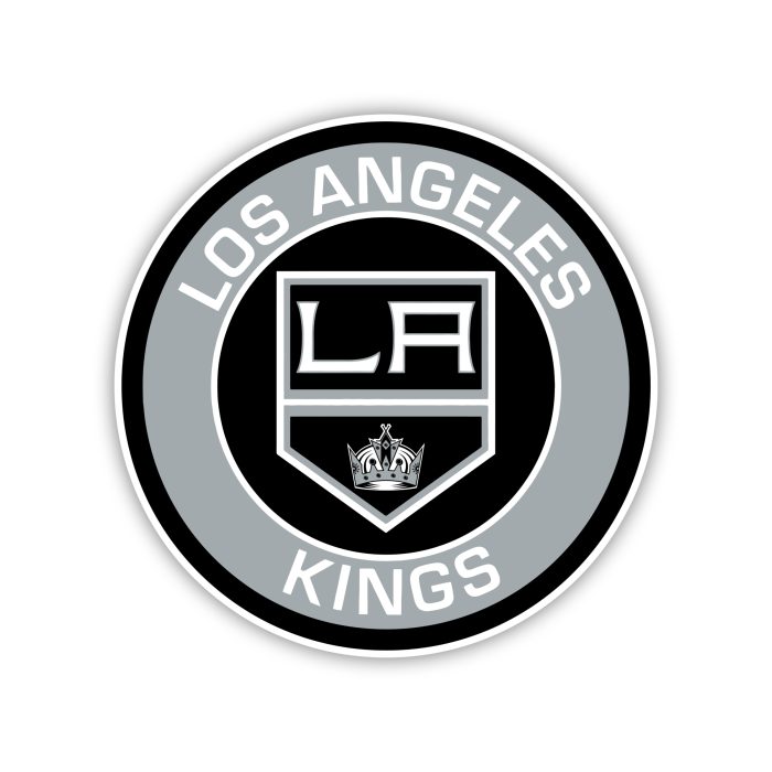 Los Angeles Kings - Circle With Name - Iron On - Custom Size