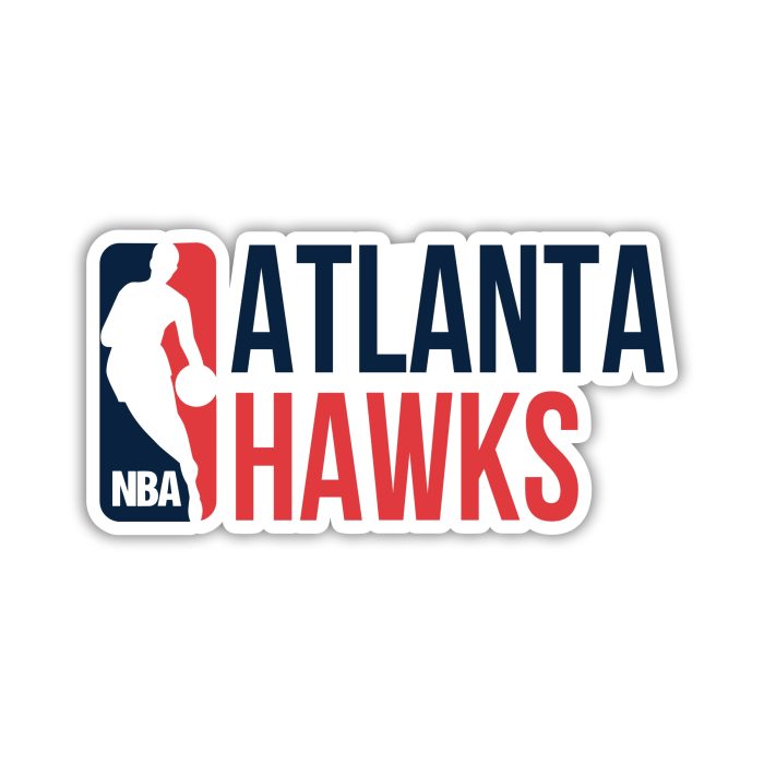 Atlanta Hawks - NBA With Name  - Iron On - Custom Size