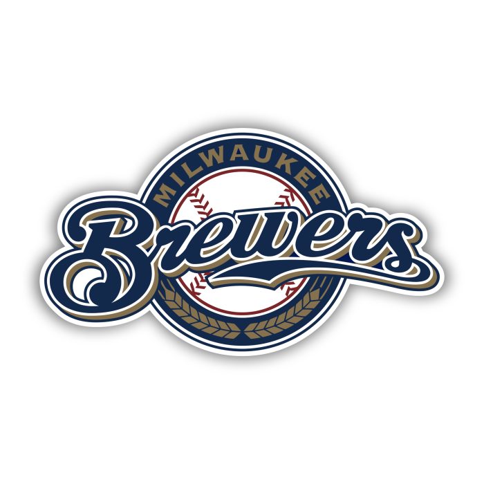 Milwaukee Brewers - Circle with Brewers - Iron On - Custom Size