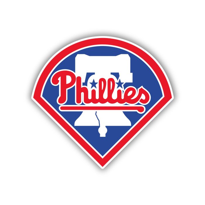 Philadelphia Phillies - Home Plate with Bell - Iron On - Custom Size