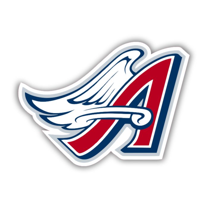 Los Angeles Angels - A With Wing - Iron On - Custom Size