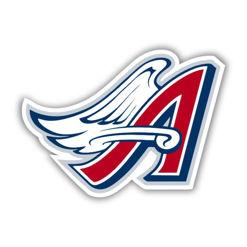 Los Angeles Angels - A With Wing - Iron On - Custom Size