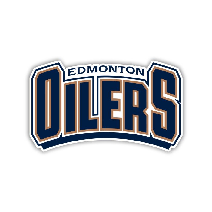 Edmonton Oilers - Blue Name - Iron On - Custom Size