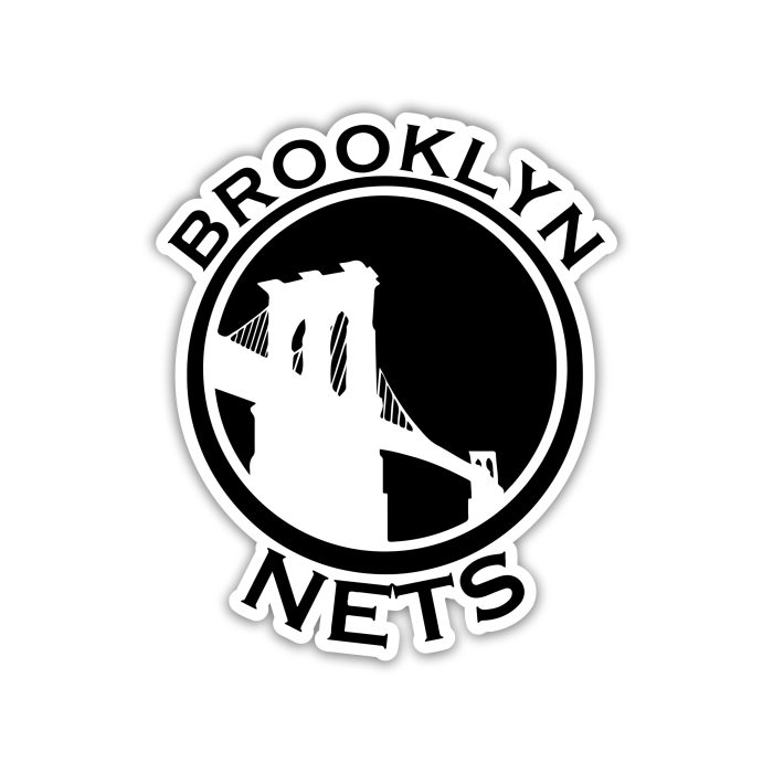 Brooklyn Nets - Circle With Bridge - Iron On - Custom Size