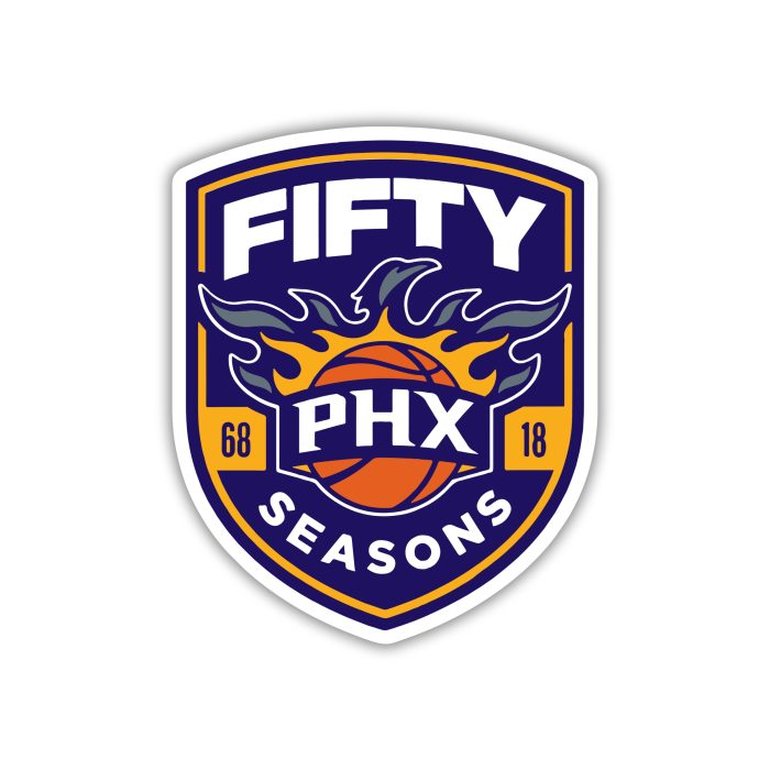 Phoenix Suns - Orange Circle  - Temporary Tattoo