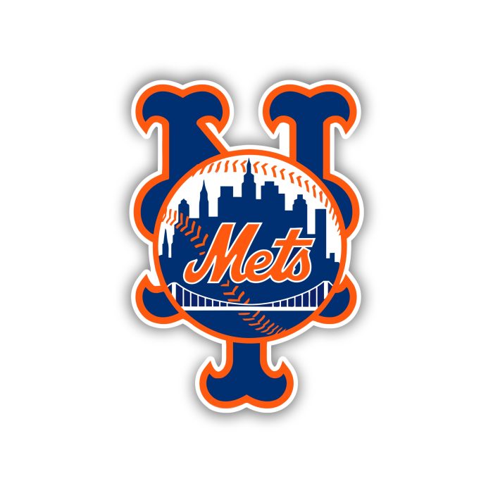 New York Mets - NY with Blue City - Iron On - Custom Size