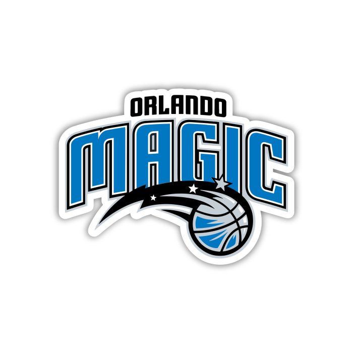 Orlando Magic - Name With Basketball Below - Temporary Tattoo