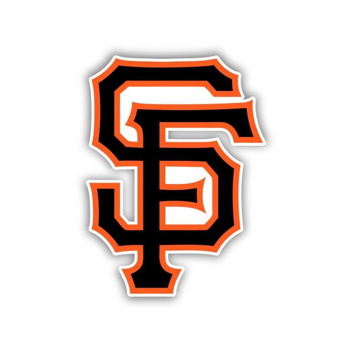 San Francisco Giants - Black SF - Iron On - Custom Size