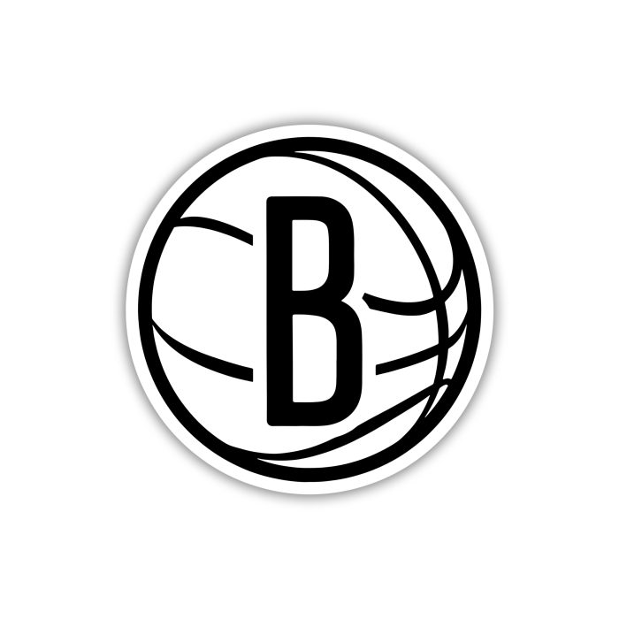 Brooklyn Nets - Basketball With B - Iron On - Custom Size