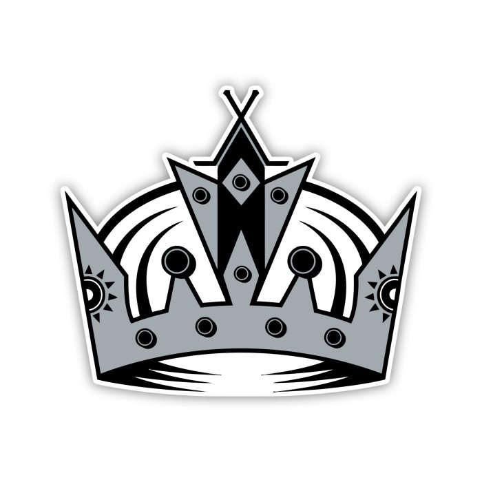 Los Angeles Kings - Gray Crown - Iron On - Custom Size