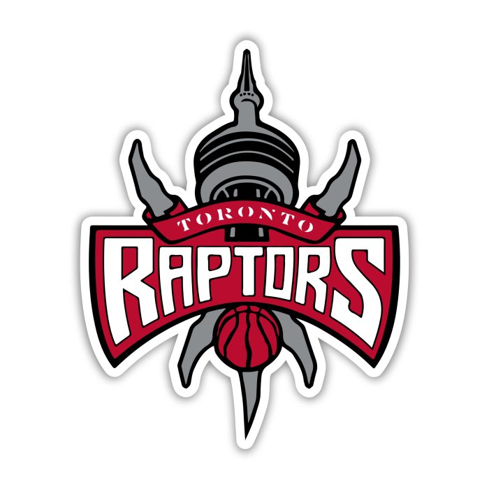 Toronto Raptors - Name With Basketball Below - Iron On - Custom Size