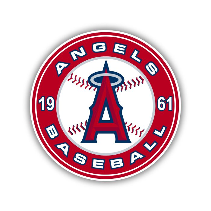 Los Angeles Angels - Circle - Iron On - Custom Size