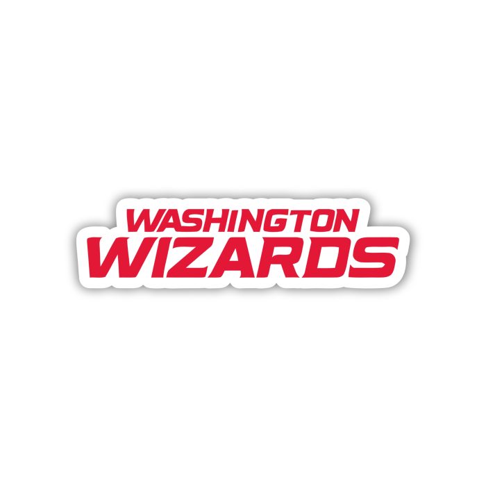 Washington Wizards - Red Name - Iron On - Custom Size