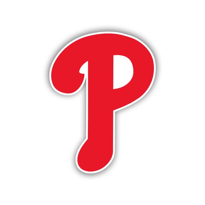 Philadelphia Phillies - Red P - Iron On - Custom Size