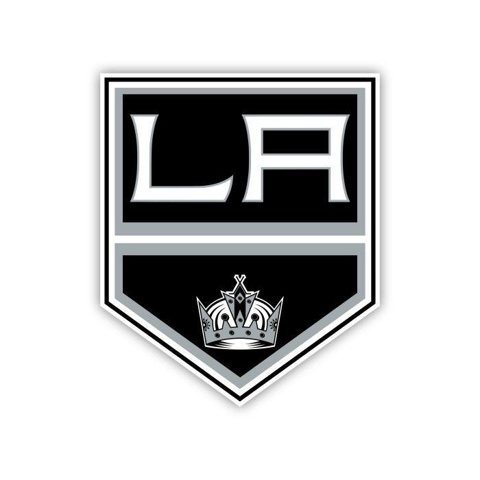 Los Angeles Kings - LA With Crown - Iron On - Custom Size