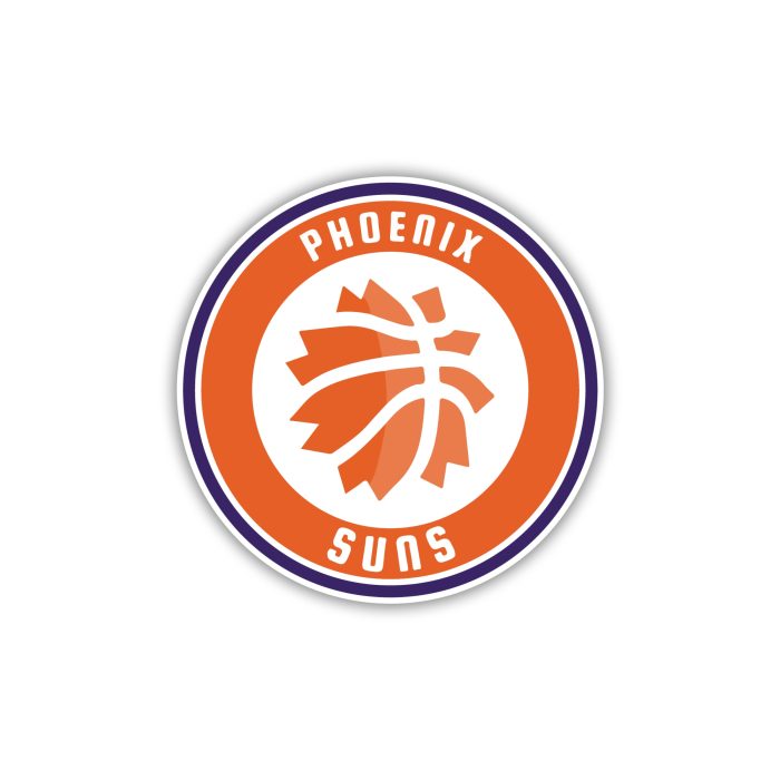 Phoenix Suns - Orange Circle - Iron On - Custom Size