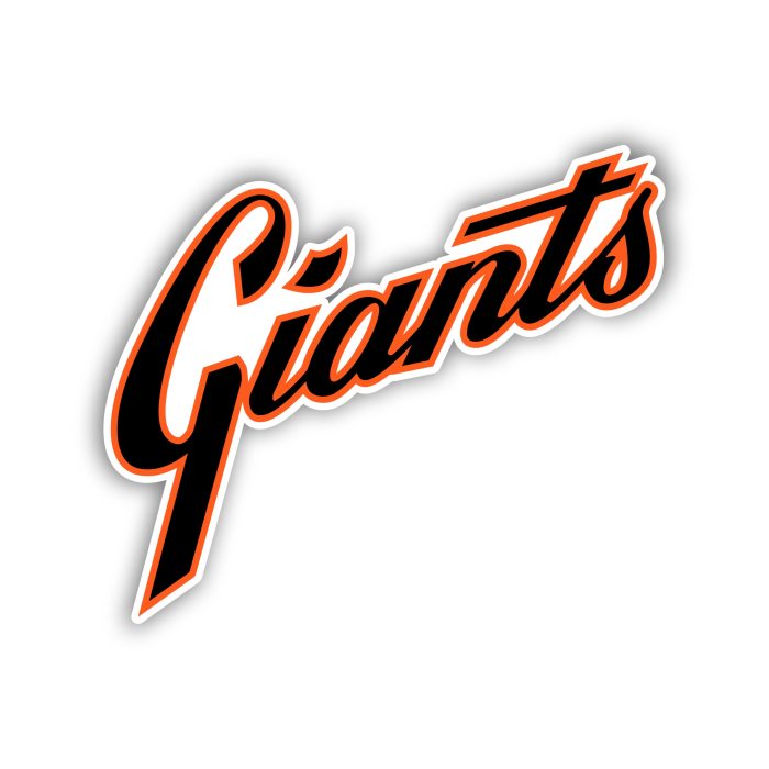 San Francisco Giants - Giants Cursive - Iron On - Custom Size