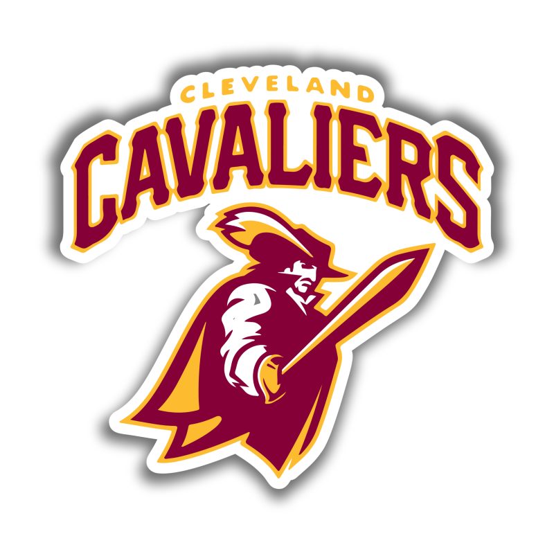 Cleveland Cavaliers - Guy With Sword And Name - Temporary Tattoo