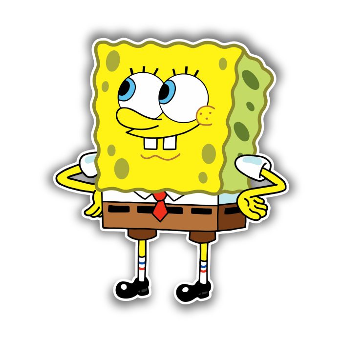 Spongebob - Full Color Vinyl Decal - Custom Size