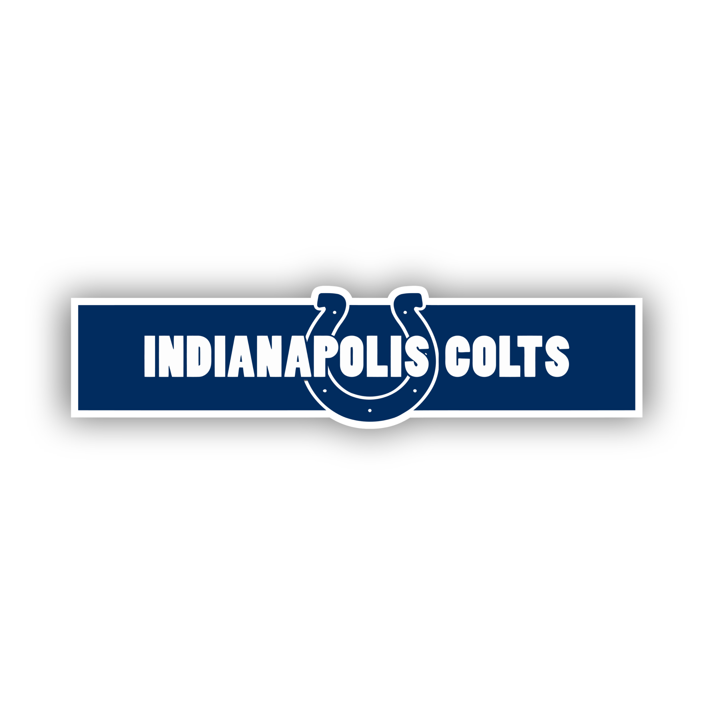 Indianapolis Colts Full Color Vinyl Sticker - Custom Size