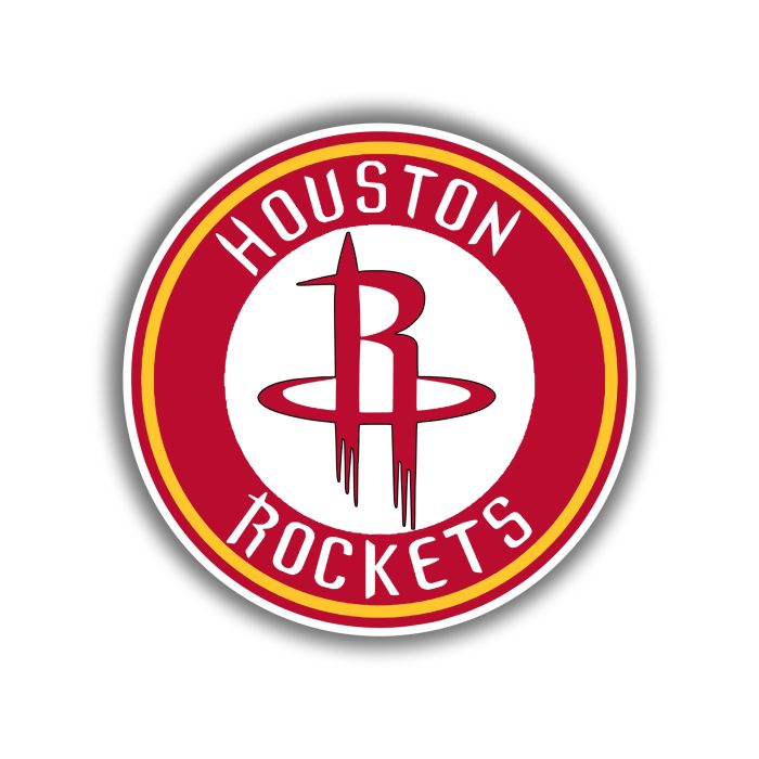 Houston Rockets - Red Circle With R - Temporary Tattoo