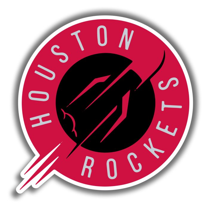 Houston Rockets - Red And Black Circle - Temporary Tattoo