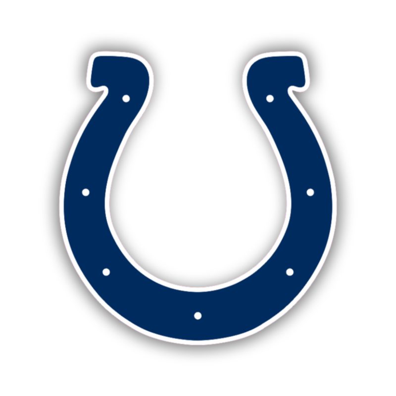 Indianapolis Colts - Horseshoe - Temporary Tattoo