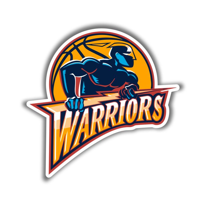 Golden State Warriors - Mascot With Basketball  - Temporary Tattoo