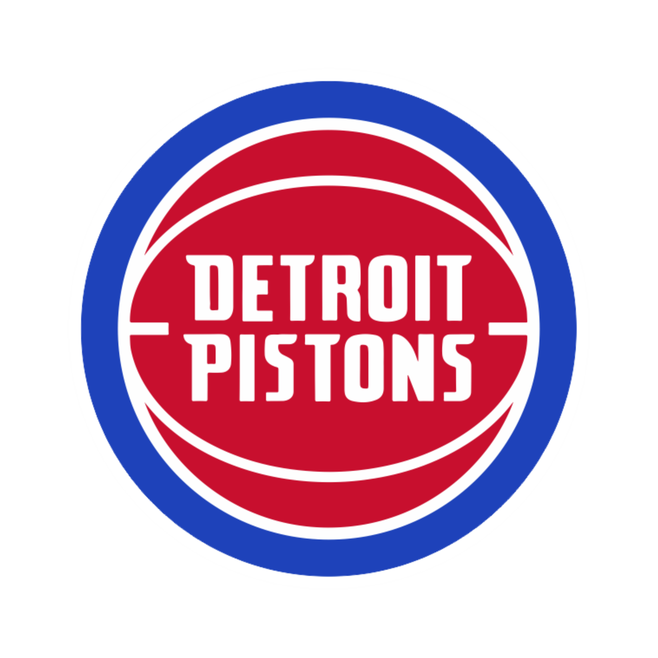 Detroit Pistons - Red Basketball - Temporary Tattoo