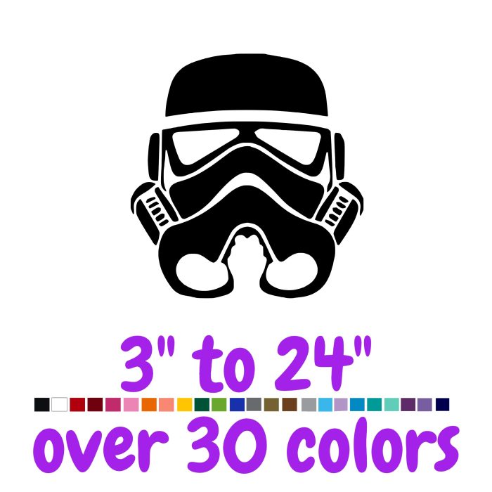 Star Wars Stormtrooper Vinyl Decal - Custom Size