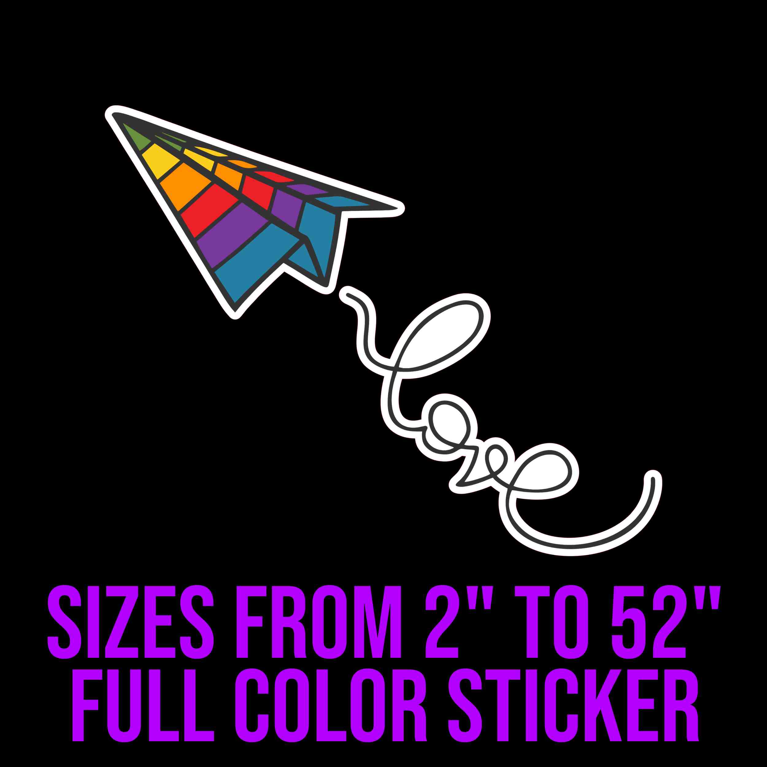 Pride Full Color Vinyl Decals - Custom Size