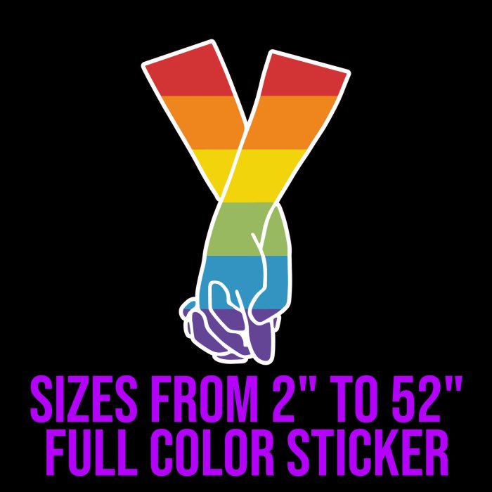Pride Full Color Vinyl Decals - Custom Size